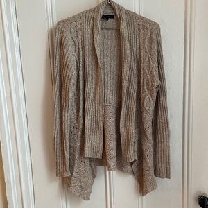 89th & Madison Textured Tan Cardigan